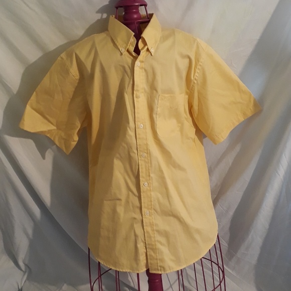 Dockers Other - Mens Yellow Dockers Button Down Shirt Size XL